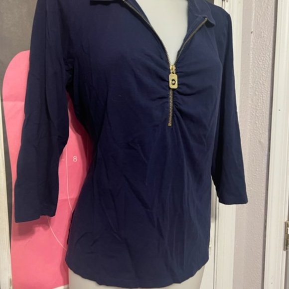Michael Kors Blue Top Size Medium - Picture 3 of 7